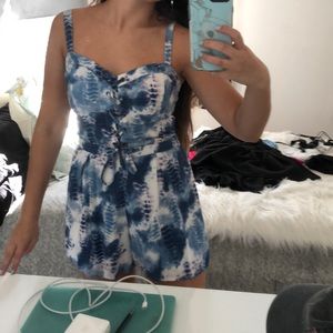 Hollister tie-dye romper